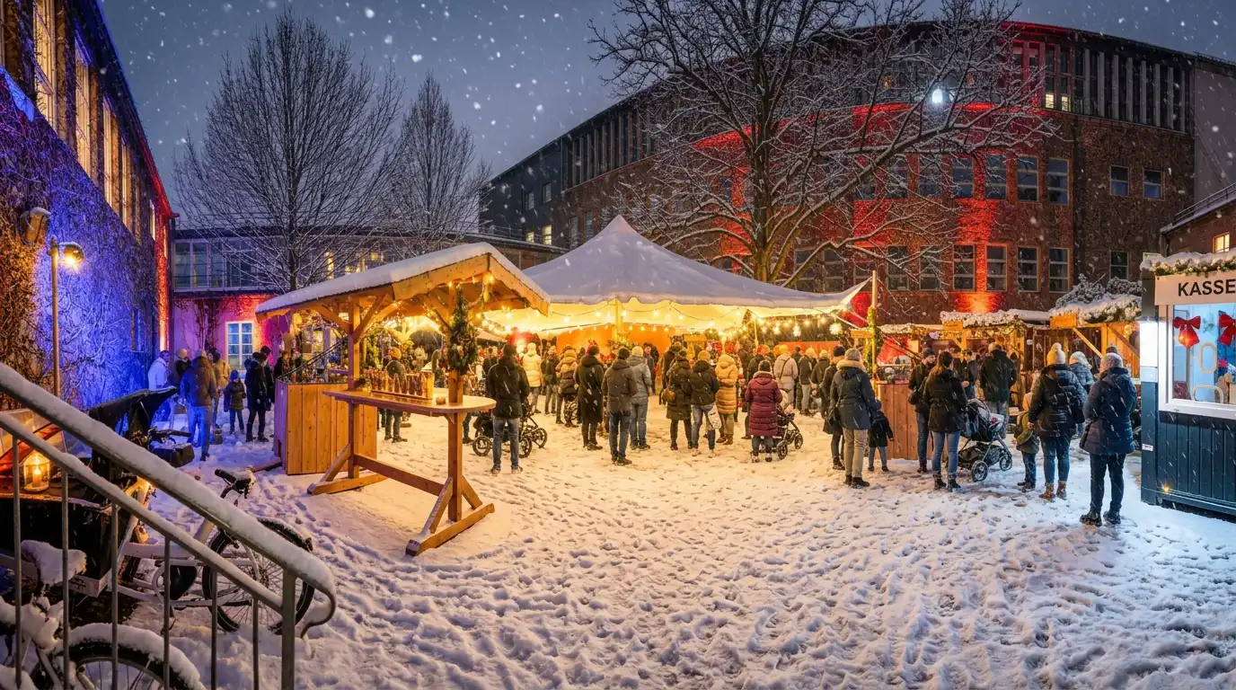 Winterlicher Weihnachtsmarkt für eine Firmenweihnachtsfeier in München